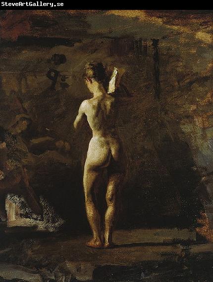 Thomas Eakins Study for William Rush Carving His Allegorical Figure of the Schuylkill